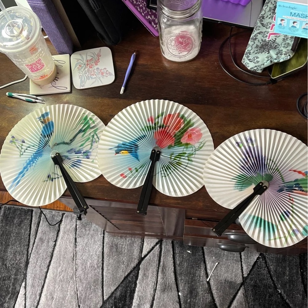 Decor folding fans